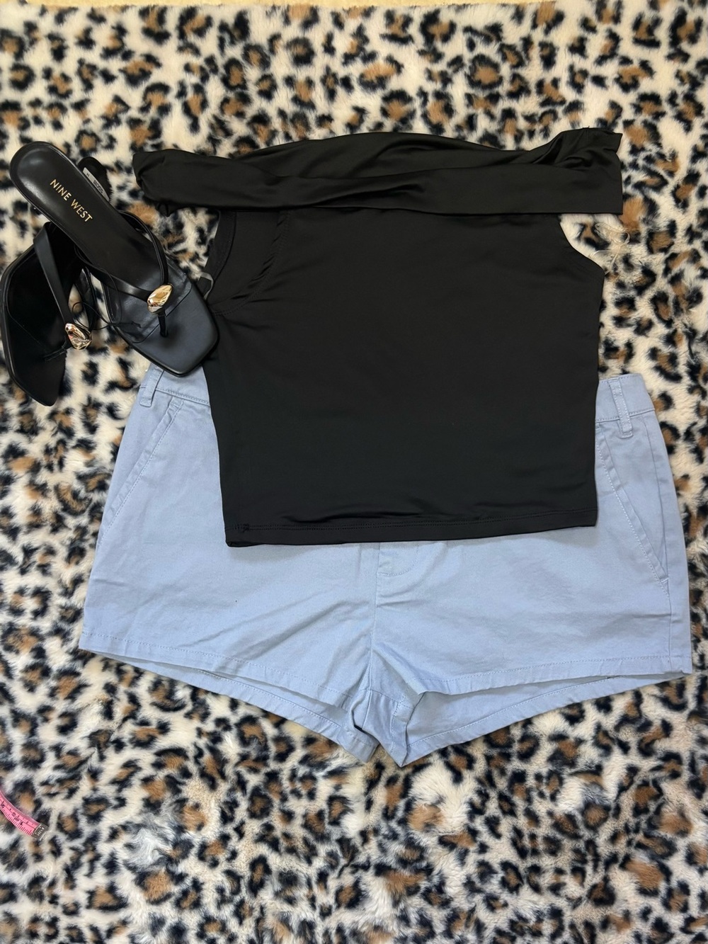 ASOS Light Blue Women's Cotton Shorts